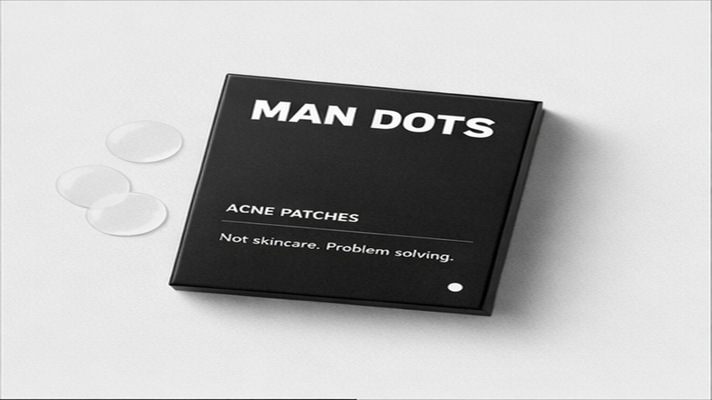 Concept render of a black Man Dots box and clear patches